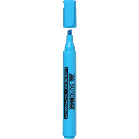 Маркер BUROMAX NEON текстовий (BM.8906-02), блакитний